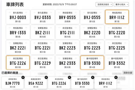 車牌狀態查詢|選號及轉帳